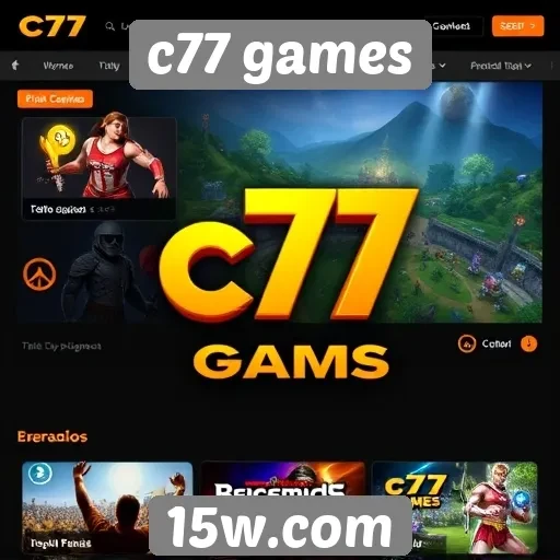 Novas funcionalidades do site c77 games para usuários